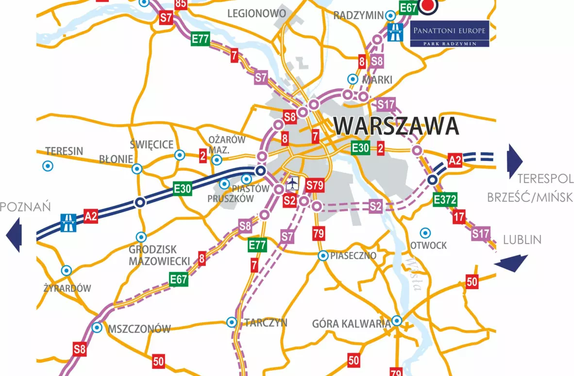 Panattoni Park Warsaw-Northmap location image