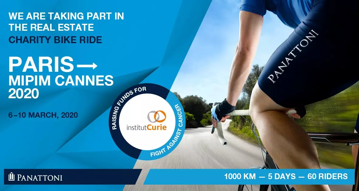 Cycling to fight cancer. The Panattoni Three in the 900-kilometre Paris-MIPIM Vélothon.