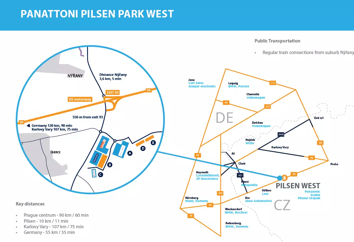 Panattoni Pilsen Park Westmap location image