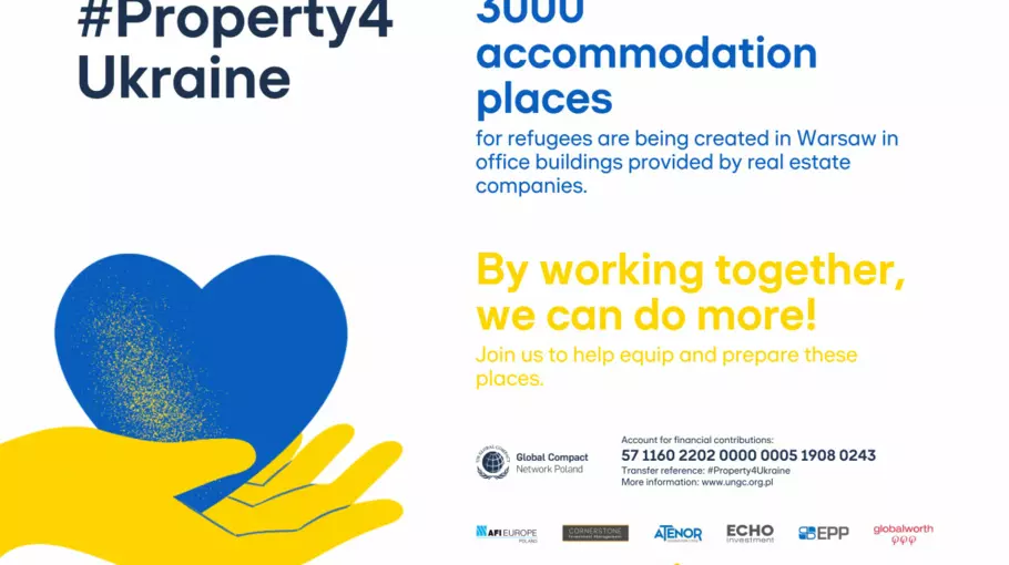 #Property4Ukraine. Branża nieruchomości zapewnia dach nad głową dla 3 tys. uchodźców 