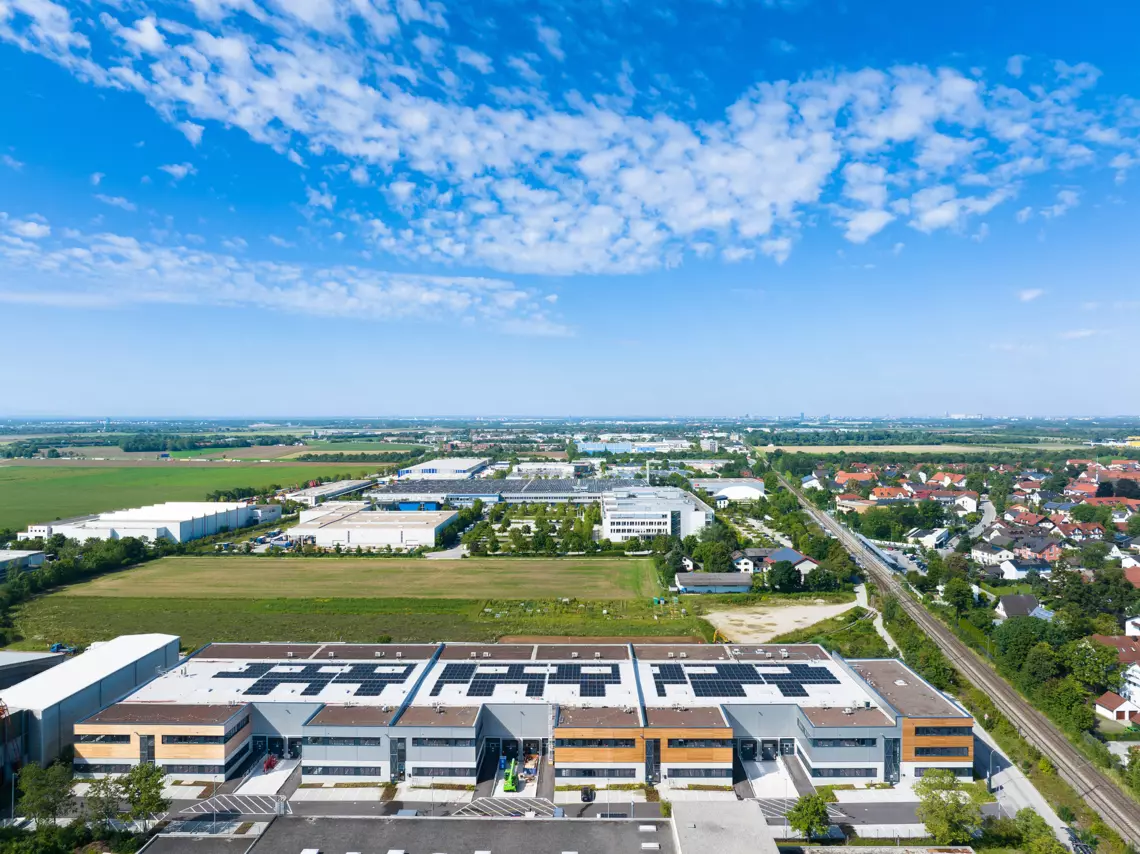 City Dock Kirchheim von oben