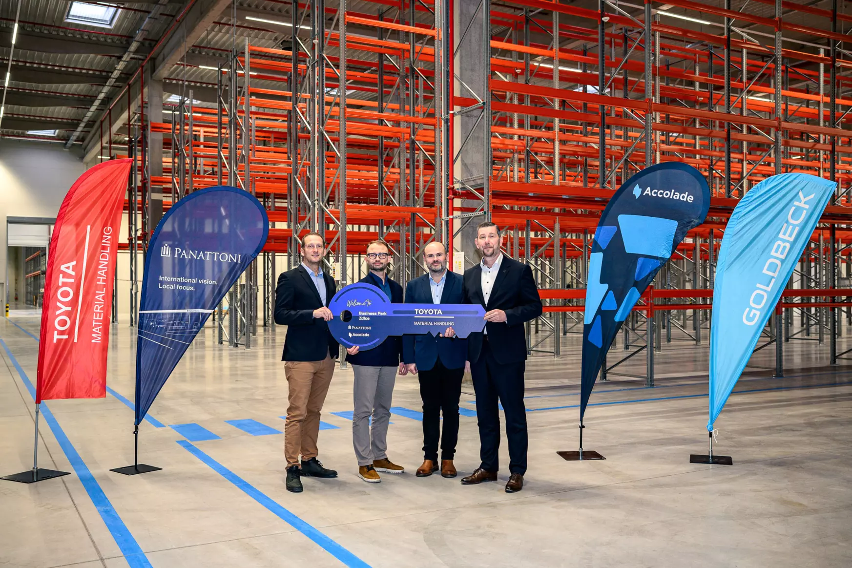 Panattoni Business Park Zdice předání klíče Toyota MHCZ