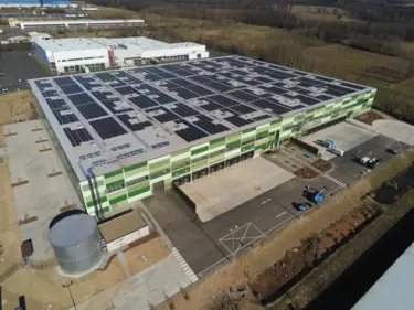 Panattoni Park Friedewald_Luftansicht_Photovoltaik-Anlage