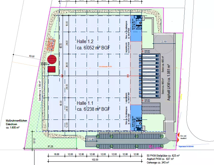 Layout Panattoni Park Neuenburg am Rhein