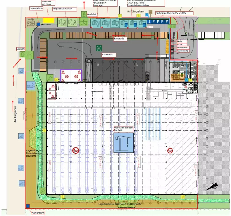 Lageplan K&N Großbeeren Erweiterung