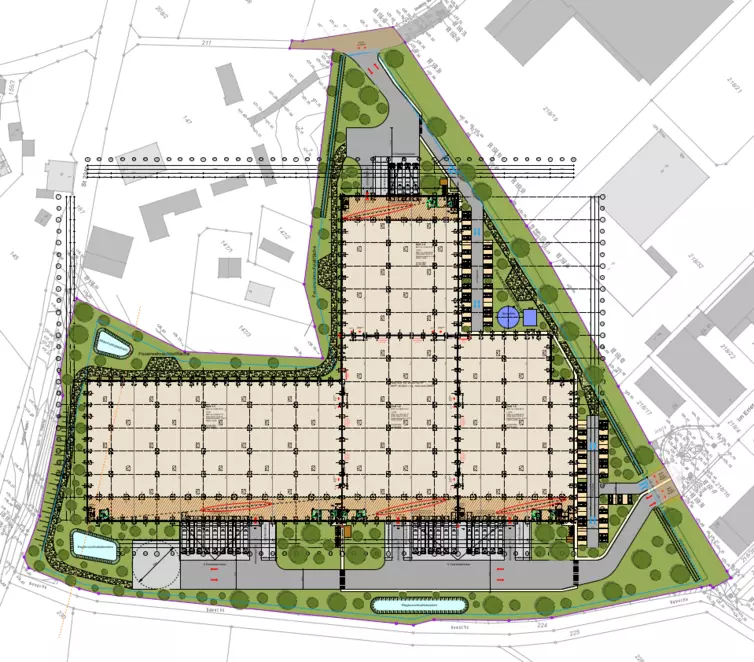 Lageplan Panattoni Park Altdorf bei Nürnberg